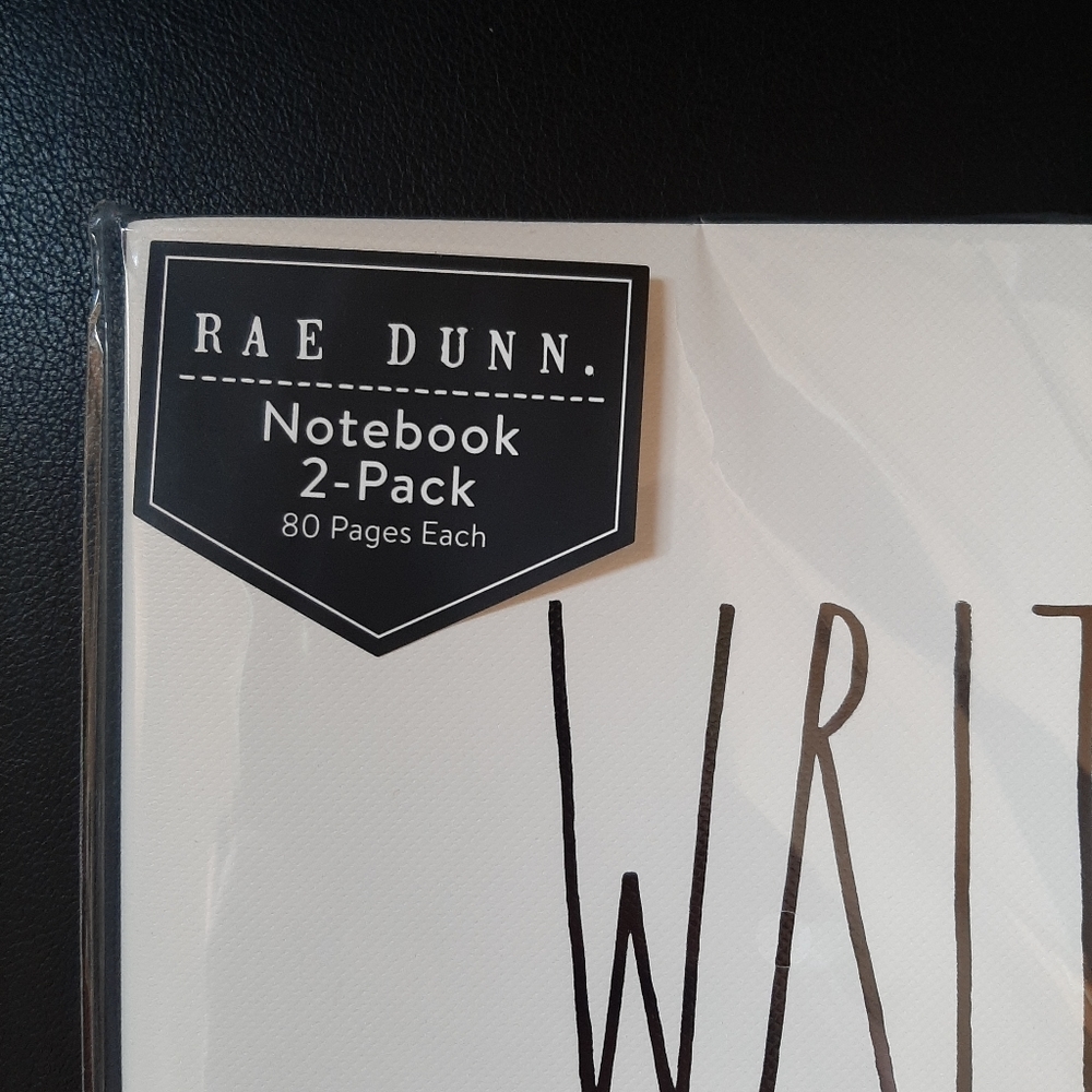 Rae Dunn White Notebook 2-Pack - Picture 3 of 3
